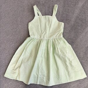 Polo Ralph Lauren Girls Cotton Seersucker Green Dress